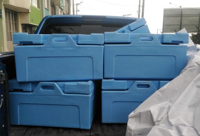 Vehículo para transporte de vacunas robado en Bogotá
