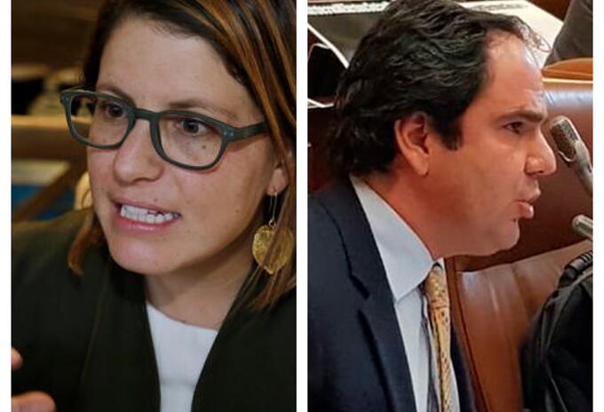 Juanita Goebertus y Gabriel Vallejo en discusión por la equidad de género