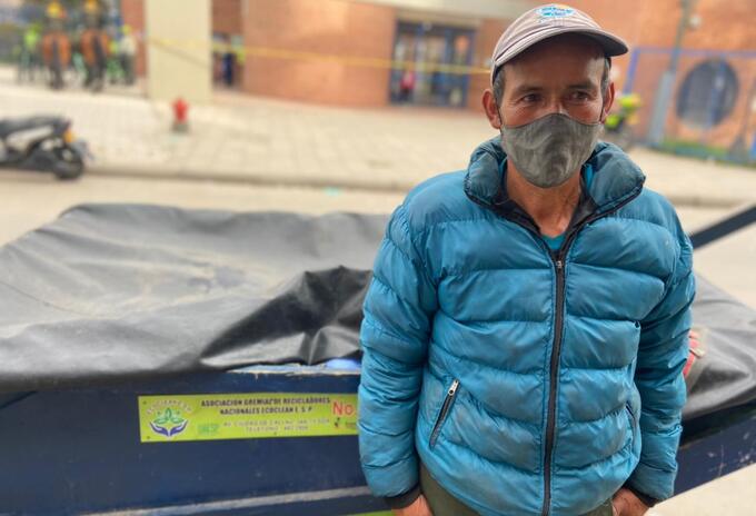 Libardo, uno de los 37 mil recicladores que tiene Colombia.