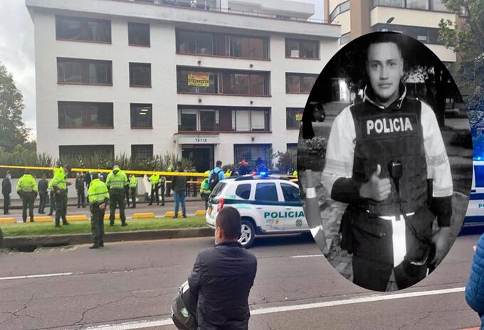 Rechazan muerte del patrullero Edwin Caro en el norte de Bogotá