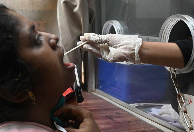 Prueba rápida de coronavirus en India