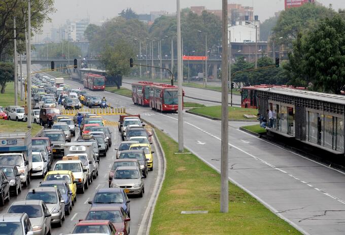 Tráfico en Bogotá