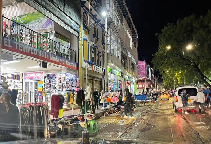 Reapertura del 'Madrugón' en el centro de Bogotá.