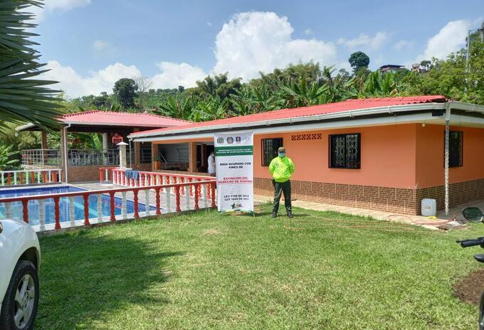 Los bienes que fueron ocupados se encuentran en 14 municipios de siete departamentos del país.