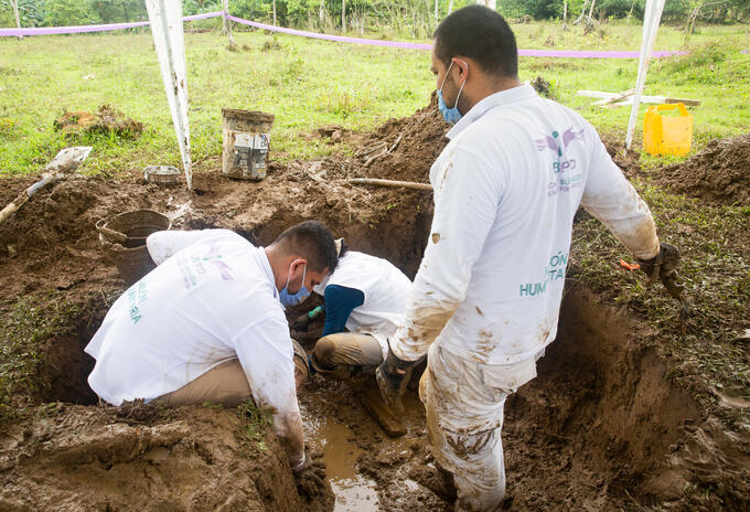 Búsqueda de los cuerpos en Chocó.
