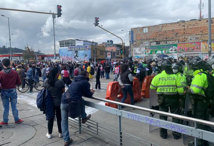 Protestas en Bogotá