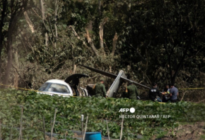 Accidente de avión en México