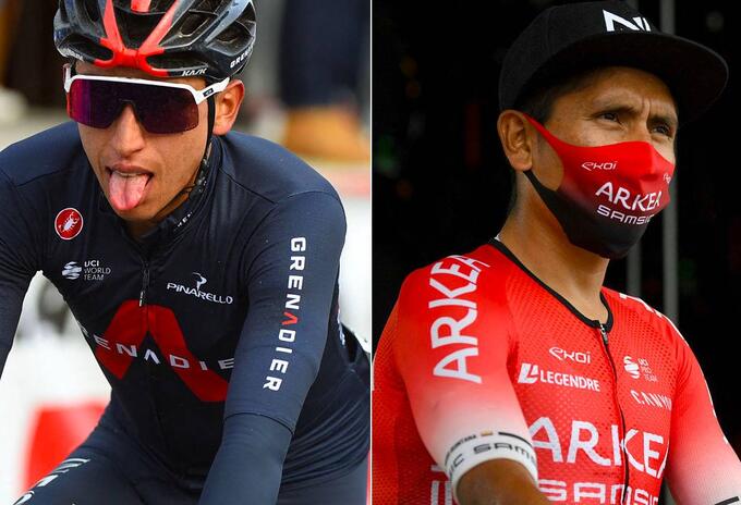 Egan Bernal, Nairo Quintana