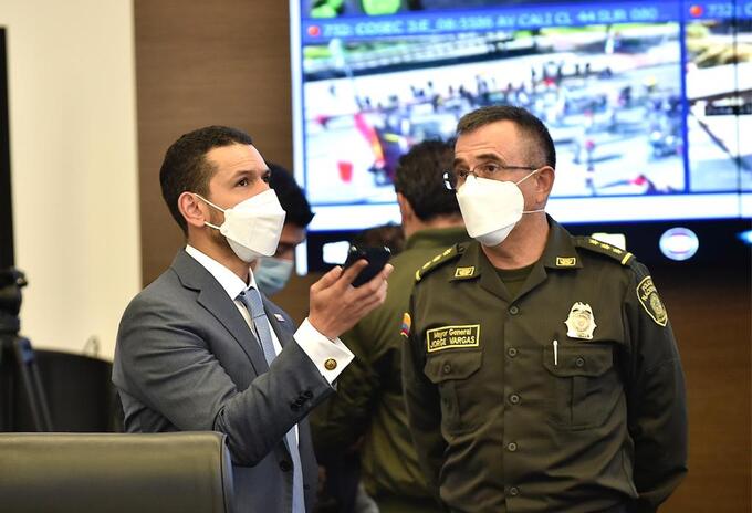 Daniel Palacios, ministro del Interior y director de la Policía