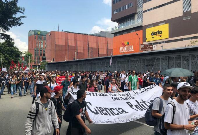 Movilizaciones en Antioquia. (Imagen referencial).
