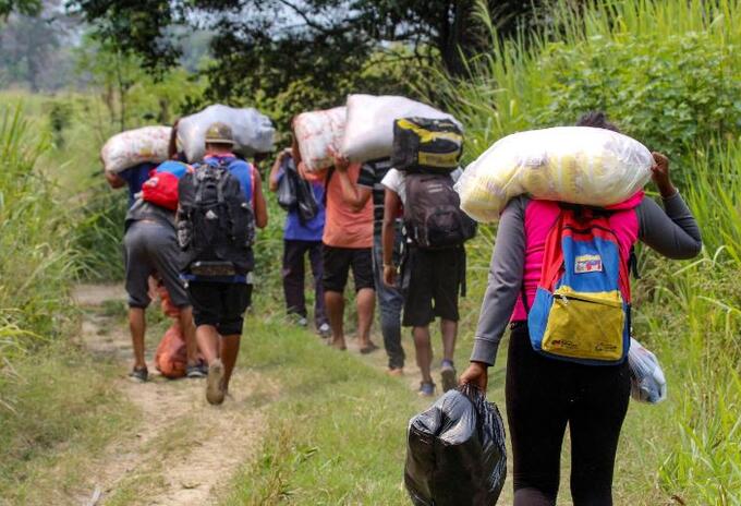 Migrantes venezolanos en Colombia