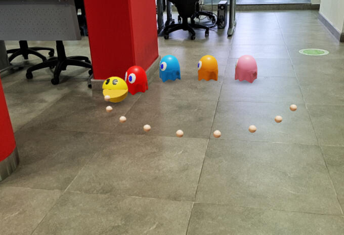 PacMan en realidad aumentada