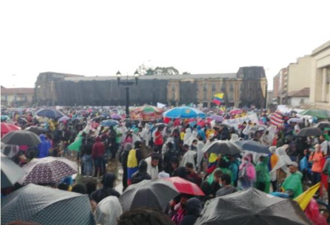 Manifestación Plaza de Bolívar
