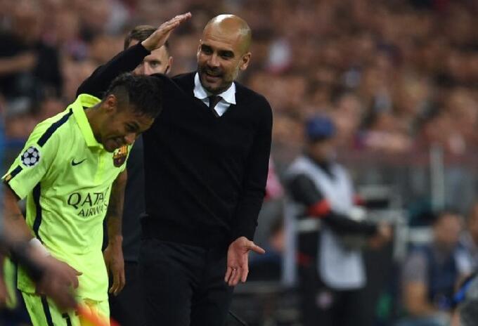 Neymar y Guardiola