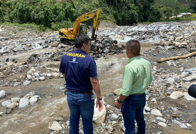 Atención de emergencias y mitigación del riesgo en Antioquia.
