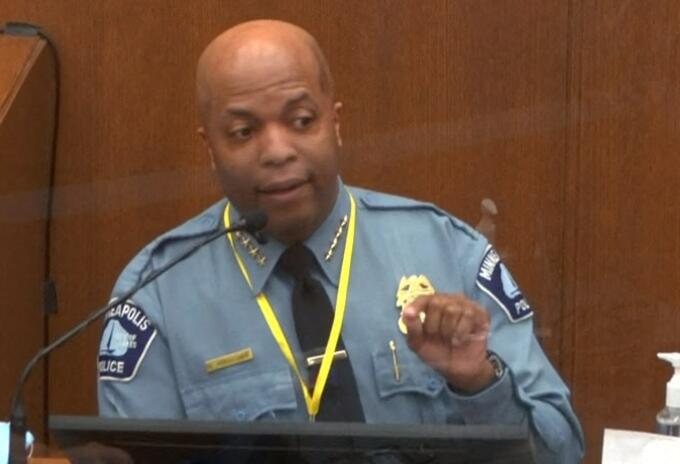 Jefe de policía de Minneapolis, Medaria Arradondo, en juicio por muerte de George Floyd