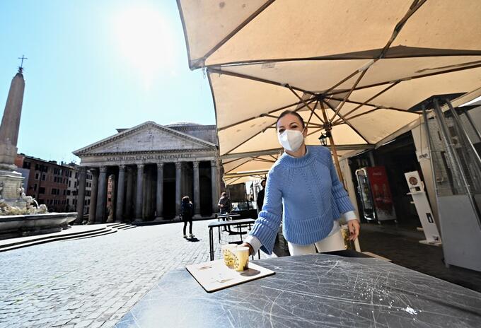 Restaurantes coronavirus en Italia