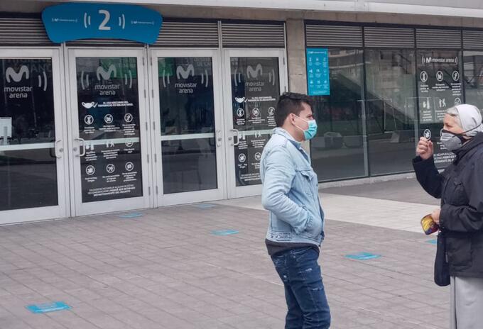 MOVISTAR ARENAS Puesto de vacunación anticovid, en el Movistar Arena de Bogotá