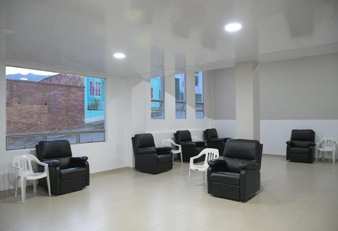 Sala de vacunación en Chipaque, Cundinamarca
