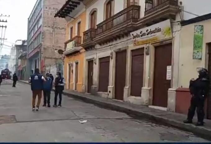 La Carrera 22 en pleno centro de Pasto es el escenario de los disturbios