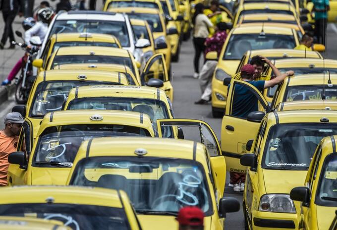 Protesta de taxistas