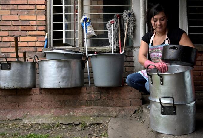 María Edilma Aguilar perdió su trabajo debido a la pandemia.