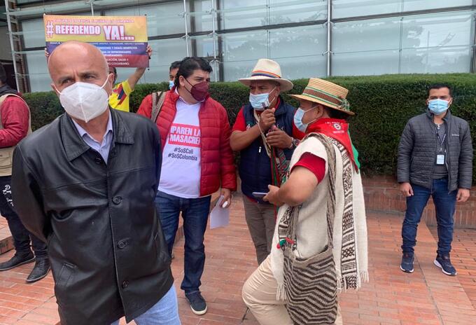 Comité de paro nacional en el inicio de las conversaciones con el Gobierno