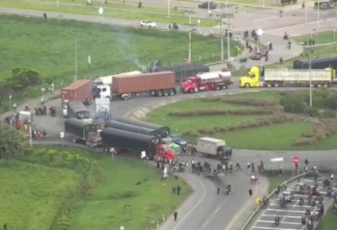 Bloqueos Cundinamarca Paro Nacional