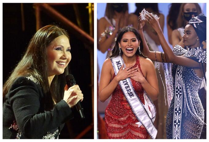 Ana Gabriel y Andrea Meza, Miss Universo son relacionadas como madre e hija Ana Gabriel y Andrea Meza, Miss Universo son relacionadas como madre e hija