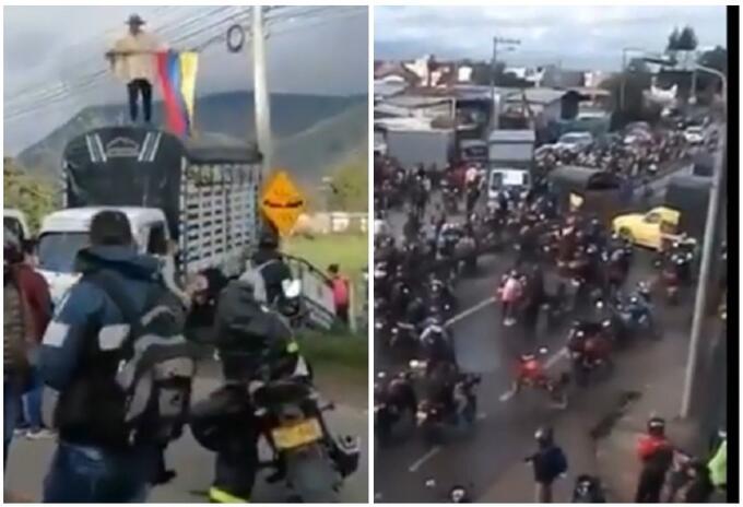 Bloqueos en Cundinamarca Bloqueos en Cundinamarca
