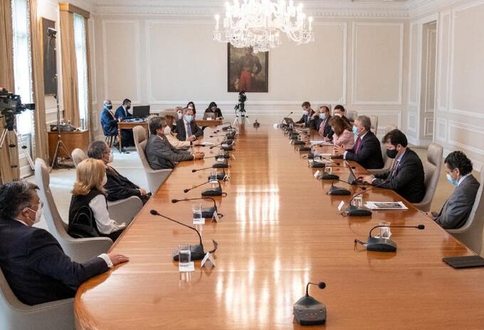 Altas Cortes y Presidencia dialogo Paro Nacional