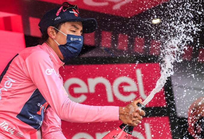 Egan Bernal, líder del Giro de Italia de 2021 Egan Bernal, líder del Giro de Italia de 2021