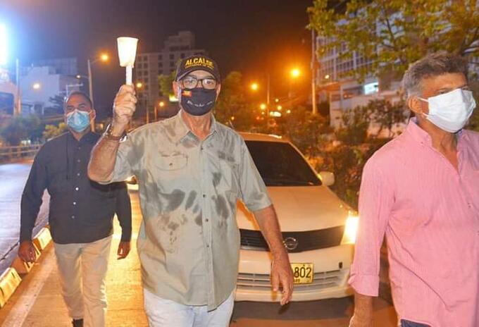 Alcalde William Dau, en manifestaciones