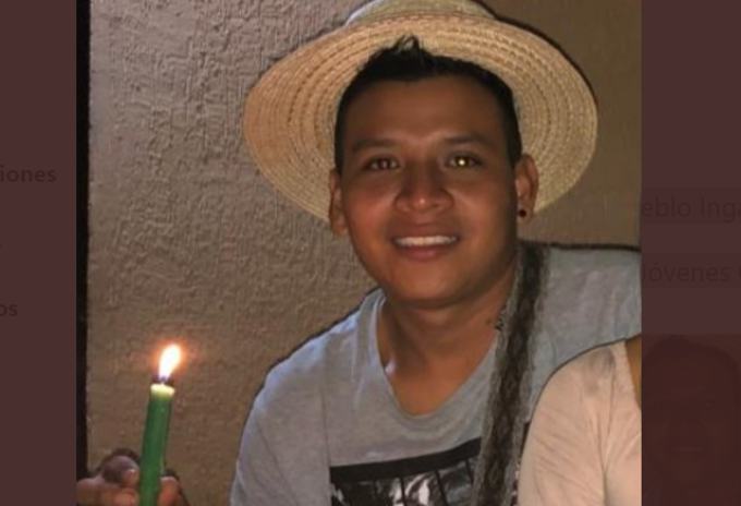 Sebastián Jacanamejoy, indígena del Cric