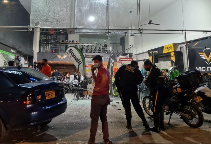 Comercio vandalizado Bucaramanga