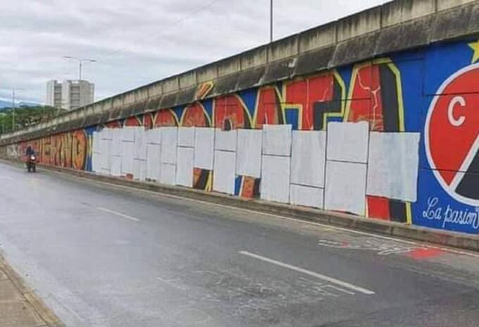 Mural contra Gobierno en Cúcuta