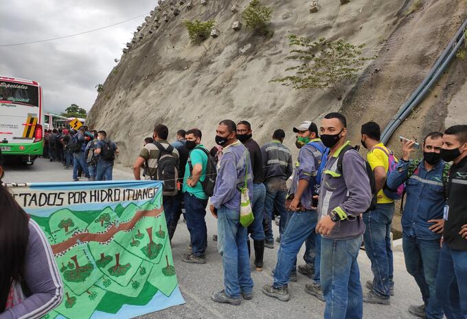 Afectados de Hidroituango protestas en Ituango, Norte de Antioquia.
