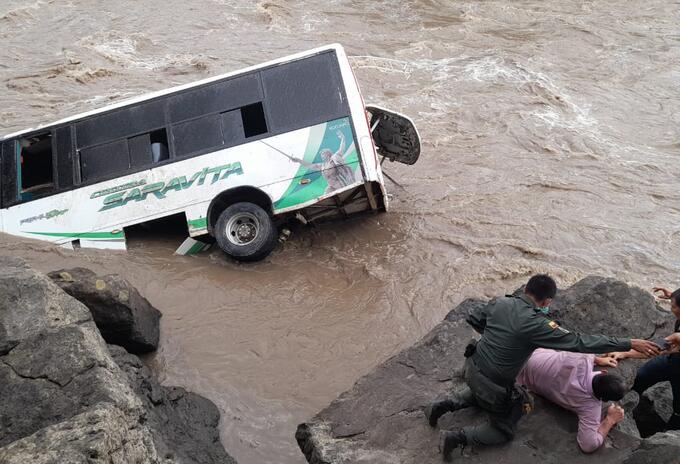 Cayó al río Suárez