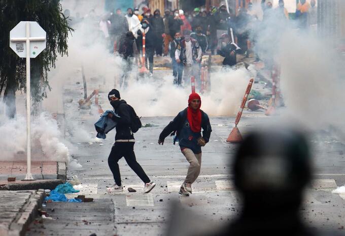 Disturbios en Bogotá durante las marchas del 1 de mayo de 2021