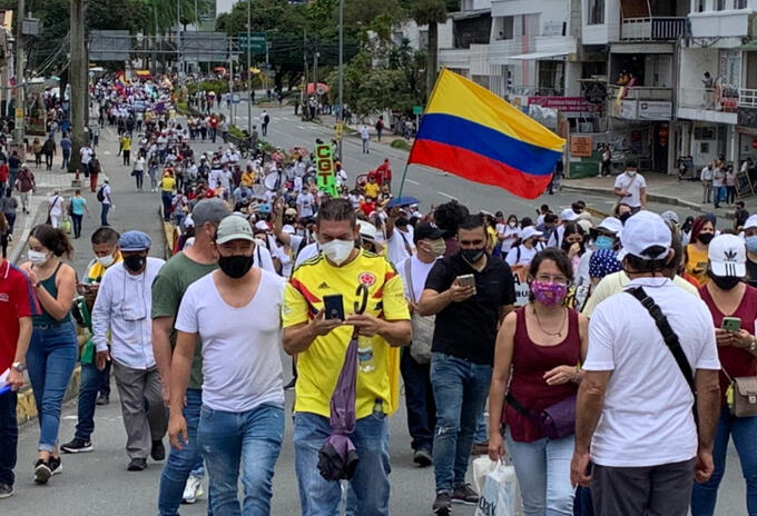Las autoridades en el Quindío buscan coordinar corredores humanitarios