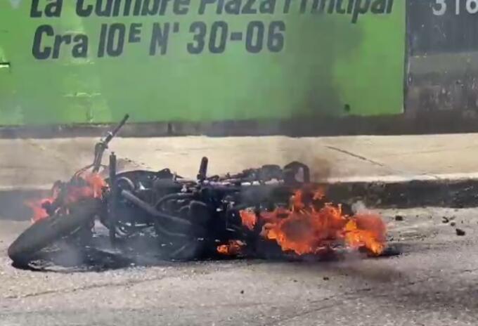 la moto era de unos ladrones