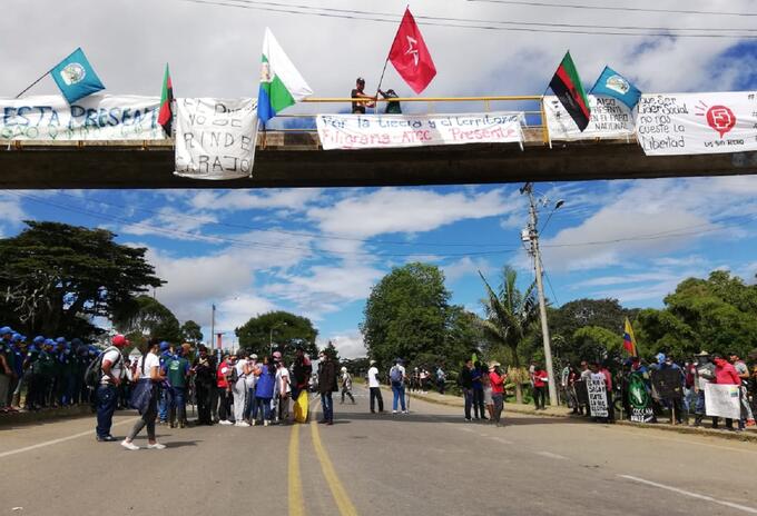 Paro Cauca vía