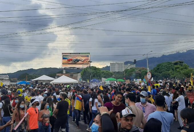 Aglomeraciones en Ibagué.