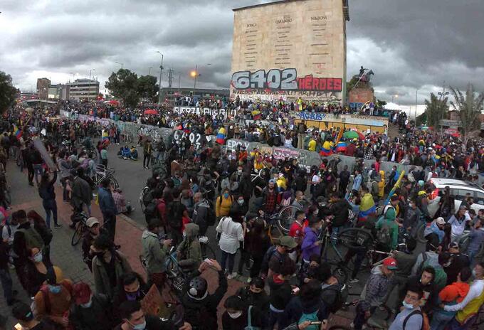 Paro nacional Colombia 15 de mayo / Manifestación en Los Héroes