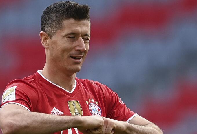 Robert Lewandowski, delantero del Bayern Múnich