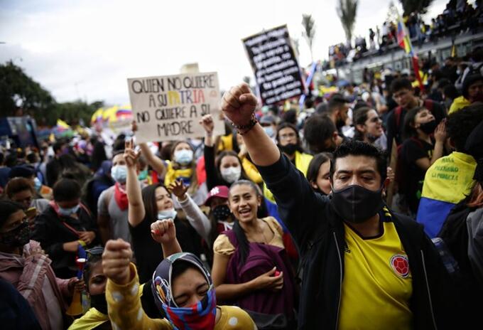 PROTESTA EN BOGOTÁ