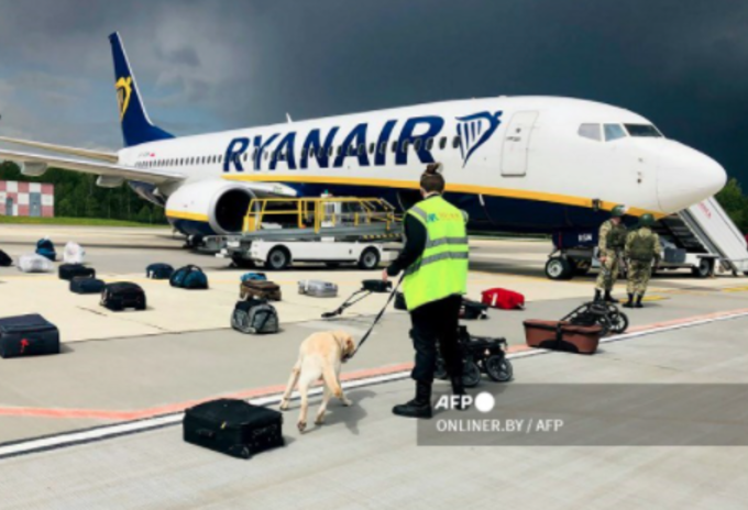 Vuelo de Ryanair interceptado por Bielorrusia para capturar a un opositor
