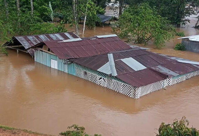 Inundaciones por las lluvias en Antioquia.