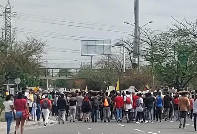 Marcha desarrollada el 3 de mayo en Barranquilla