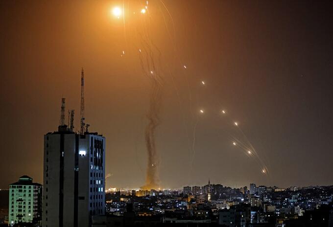 Ataque con cohetes entre Israel y Palestina